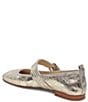 Color:Platinum Distressed Leather - Image 3 - Arora Patent Leather Mary Jane Ballet Flats