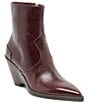 Dolce Vita Ashtin Leather Western Inspired Wedge Booties - Image 1
