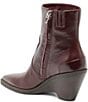 Dolce Vita Ashtin Leather Western Inspired Wedge Booties - Image 3