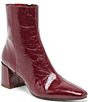 Dolce Vita Bayra Crinkle Patent Leather Block Heel Booties - Image 1