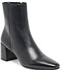 Dolce Vita Bayra Leather Block Heel Booties - Image 1
