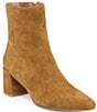Dolce Vita Bayra Suede Block Heel Booties - Image 1