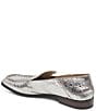 Color:Silver Distressed Leather - Image 3 - Beny Distressed Leather Slip On Flats