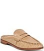 Dolce Vita Betzy Embossed Leather Pleated Loafer Mules - Image 1