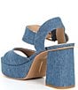 Color:Blue Denim - Image 3 - Bobby Denim Ankle Strap Platform Sandals