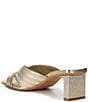 Color:Gold Metallic Leather - Image 3 - Carlan Metallic Leather Slip On Dress Sandals