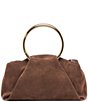 Dolce Vita Channing Suede Pleated O Ring Clutch - Image 1
