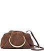 Dolce Vita Channing Suede Pleated O Ring Clutch - Image 2