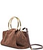 Dolce Vita Channing Suede Pleated O Ring Clutch - Image 3