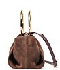 Dolce Vita Channing Suede Pleated O Ring Clutch - Image 4