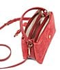 Dolce Vita Charly Red Suede Top Handle Bag, Color:Red - Image 4