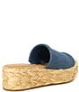 Color:Blue Denim - Image 2 - Chavi Denim Platform Espadrille Sandals