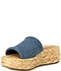 Color:Blue Denim - Image 4 - Chavi Denim Platform Espadrille Sandals