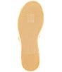 Color:Honey Leather - Image 6 - Chavi Leather Platform Espadrille Wedge Sandals