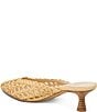 Dolce Vita Cleo Loop Raffia Kitten Heel Mules - Image 3