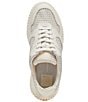 Color:White Perforated Leather - Image 5 - Daisha Perforated Leather Platform Sneakers