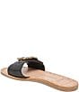 Color:Black Leather - Image 3 - Danna Leather Buckle Detail Sandals