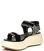 Color:Black/White Nubuck - Image 4 - Debra Nubuck Platform Banded Sandals