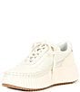 Color:White Leather - Image 4 - Dolen Leather Platform Sneakers