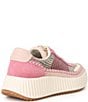 Color:Pink Multi Woven - Image 2 - Dolen Woven Platform Sneakers