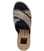 Color:White/Black Raffia - Image 5 - Eldora Platform Espadrille Sandals