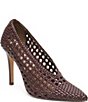 Dolce Vita Emani Woven Leather Pumps - Image 1