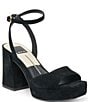 Dolce Vita Felica Suede Ankle Strap Platform Dress Sandals - Image 1