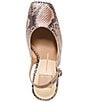 Dolce Vita Gessia Snake Print Embossed Leather Slingback Pumps - Image 5