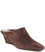 Dolce Vita Hilah Suede Wedge Mules - Image 1
