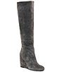 Dolce Vita Hira Suede Tall Wedge Boots - Image 1