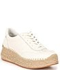 Color:White Leather - Image 1 - Jaja Leather Espadrille Sneakers