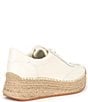 Color:White Leather - Image 2 - Jaja Leather Espadrille Sneakers