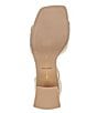 Color:Platinum Distressed Leather - Image 6 - Janey Metallic Leather Ankle Strap Dress Sandals