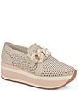Color:Sand Nubuck - Image 1 - Jhenee Perforated Suede Chain Detail Platform Loafers