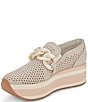Color:Sand Nubuck - Image 3 - Jhenee Perforated Suede Chain Detail Platform Loafers