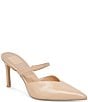 Color:French Vanilla Crinkle Patent - Image 1 - Kanika Leather Pointed Toe Mules