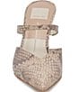 Color:Sand Embossed Leather - Image 4 - Kanika Snake Embossed Leather Dress Mules