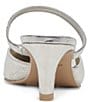 Color:Silver Distressed Leather - Image 2 - Kanika Metallic Leather Dress Mules