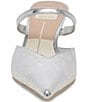 Color:Silver Distressed Leather - Image 4 - Kanika Metallic Leather Dress Mules