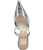 Color:Silver Distressed Leather - Image 5 - Kanika Metallic Leather Dress Mules