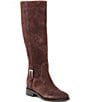 Dolce Vita Kilian H2O Waterproof Suede Buckle Hardware Tall Riding Boots - Image 1