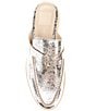 Color:Silver Distressed Leather - Image 5 - Lasail Metallic Leather Tassel Loafer Mules