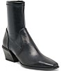 Dolce Vita Ledy Leather Block Heel Booties - Image 1