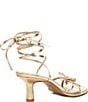 Color:Gold Metallic Leather - Image 2 - Maison Metallic Leather Strappy Dress Sandals