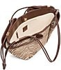 Dolce Vita Maro Raffia Zebra Print Tote Bag - Image 3