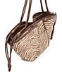 Dolce Vita Maro Raffia Zebra Print Tote Bag - Image 4