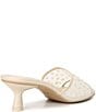 Color:Ivory Mesh - Image 2 - Meeza Pearl Mesh Slide Sandals