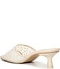 Color:Ivory Mesh - Image 3 - Meeza Pearl Mesh Slide Sandals