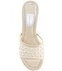 Color:Ivory Mesh - Image 5 - Meeza Pearl Mesh Slide Sandals