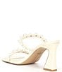 Color:Ivory Stella - Image 3 - Naja Pearl Studded Square Toe Dress Sandals